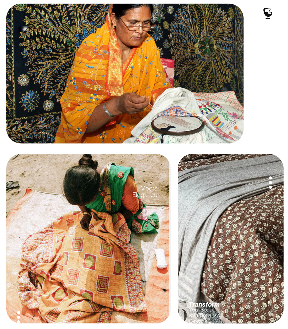 Vintage Kantha Quilts
