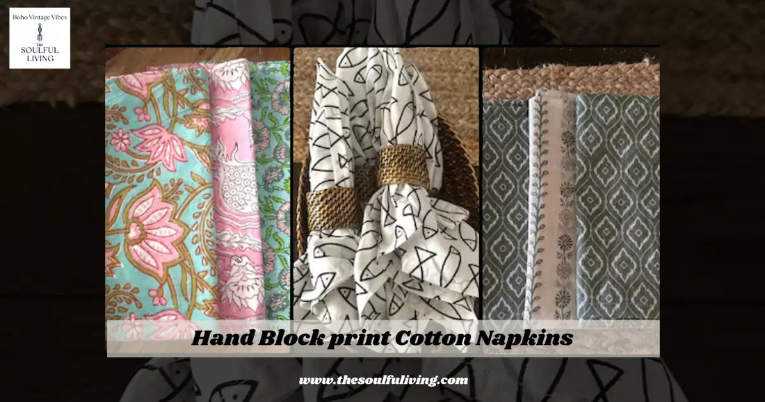 Hand Block print Cotton Napkins