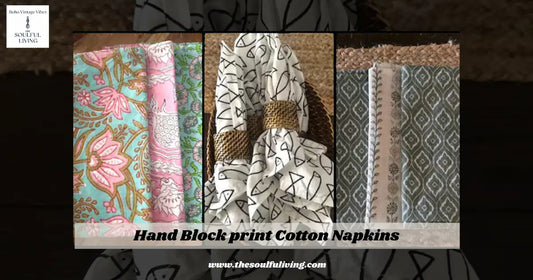 Hand Block print Cotton Napkins
