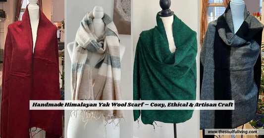 Handmade Himalayan Yak Wool Scarf – Cozy, Ethical & Artisan Craft