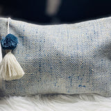 Gray and white make up Bag,Linen zipper Bag, Unique gift  for women, GrayCosmetic Bag,