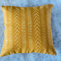 Yellow Pillow in Mud Cloth Pillow Case, Mustard Mud Cloth Pillow Case for Couch, Mustard, Yellow Tribal Pillow, New Home Gift