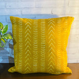 Yellow Pillow in Mud Cloth Pillow Case, Mustard Mud Cloth Pillow Case for Couch, Mustard, Yellow Tribal Pillow, New Home Gift