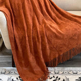 Cozy knitted thow doe spring decor, Yellow mustars sofa throw, Knitted Blanket, 50x60, Cozy throw for couch, Cozy gift for her