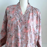 Pink Cotton Kimono Robe ,Women wear, beachwear, Birthday gift for wife, Anniversary Gift for her, Gift for friend