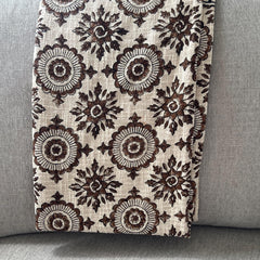 Housewarming Gift for her Floral Throw Blanket Couch Block Print Blanket Home Decor Sofa Throw  Boho Farmhouse Style Decor  Unique Gift