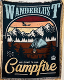 Dark Green, Woven Throw Tapestry, Throw Blanket Tapestry, Cotton Blanket, Wall Decor, Birthday Gift For Friend