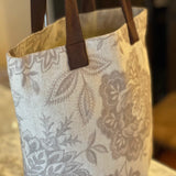 Linen tote bag for new Mom,  Diaper bags, Eco friendly  100% Linen bag, Linen tote bag with pocket, Gift for her