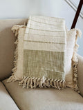 Pure cotton throw blanket, Hand-loomed blanket couch, Sofa cover, Birthday gift for grand Mom