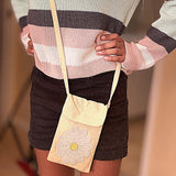 Handmade Phone Pouch for girls, Crossbody Phone Case for gift, Cell Phone Pouch for Smart Phone, Stocking stuffer Gift