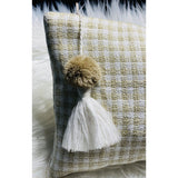 Boho Make Up Bag, Linen Toiletry Bag, Beige and White Cosmetic Bag, Unique Gift Women. Bridesmaid Gift, Zipper Pouch