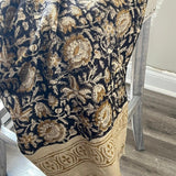 Boho Throw Blanket couch Blanket Handmade throw Hand block Print Sofa Throw Hand loomed Blanket tassels for Bedroom Decor Housewarming gift