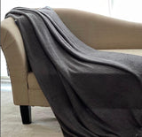 Knitted blanket with tassels, Nordic blanket, Large throw blanket for couch, Fringe throw blanket, size 60x90 inches, Gift for mom