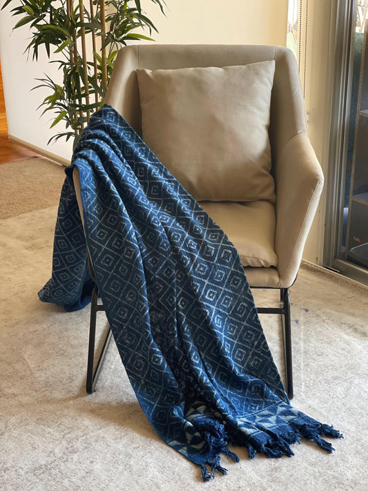 Boho floral print throw blanket couch boho decorative blanket for living room
