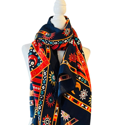 Orange Sarong  Birthday gift for friend, Mother's Day Gift