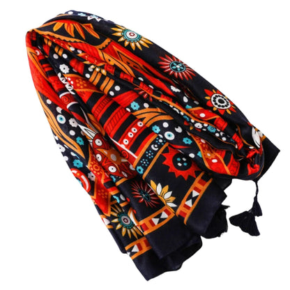 Orange Sarong  Birthday gift for friend, Mother's Day Gift