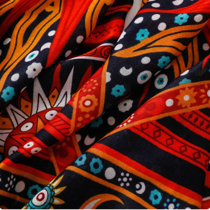 Orange Sarong  Birthday gift for friend, Mother's Day Gift