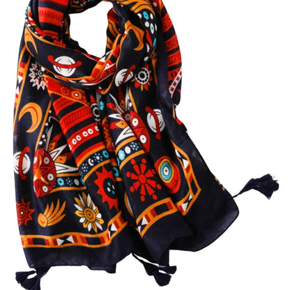 Orange Sarong  Birthday gift for friend, Mother's Day Gift