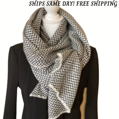 Cashmere Blend Cozy winter Blanket SCARF Women Perfect gift for her