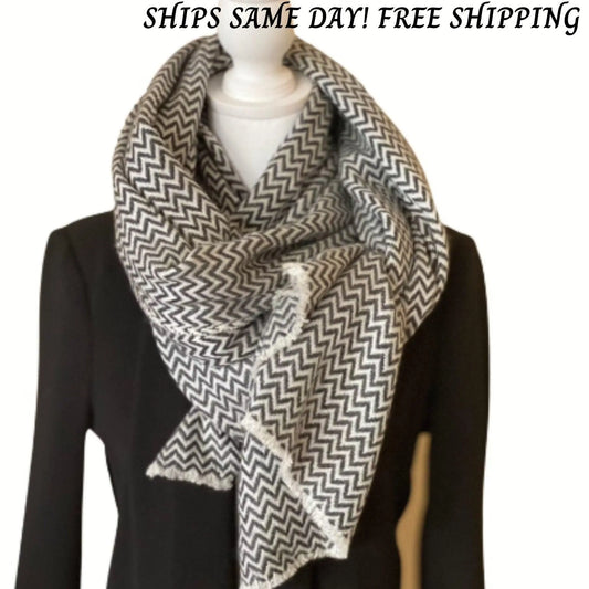 Cashmere Blend Cozy winter Blanket SCARF Women Perfect gift for her