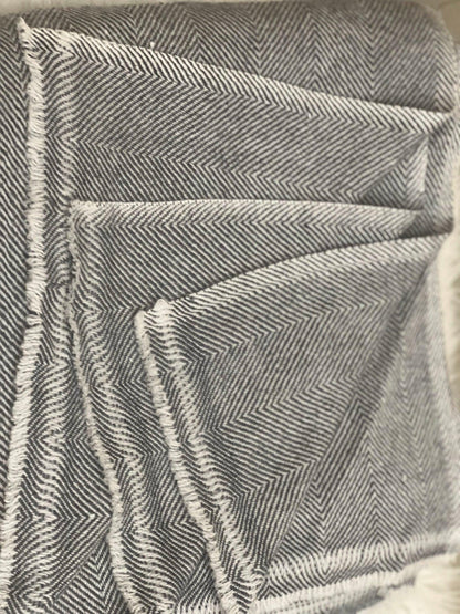 Large Himalayan Cashmere Blend Throw Blanket, Soft Cozy Wool (117 X 52 inches)