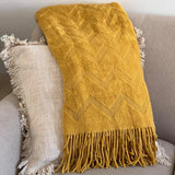 Cozy throw, Soft blanket, Teal Throw blanket, Knitted Blanket, Throw blanket couch, Warm lap Blanket, Textured Blanket, Gift for her