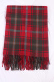 Tartan plaid blanket,  Wool blanket, Recycled wool blanket size 60x70"