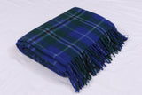 Tartan plaid blanket,  Wool blanket, Recycled wool blanket size 60x70"