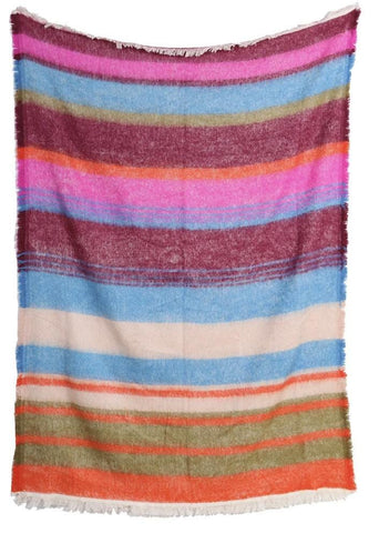 Wool  throw blanket, Mohair throw blanket, Soft blanket for sofa/couch, Warm blanket for winters, Cozy gift for mom,