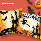 Halloween Home Decor, Spooky pattern,Halloween Witch, Haunter House Pillows