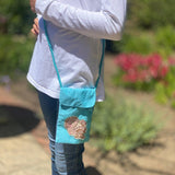 Handmade Crossbody Bag for iPhone , iPhone 12 Case , Cell Phone Pouch, Crossbody iPhone Pouch for girls , Stocking Stuffer