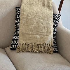 Mustard cotton throw blanket, Woven throw, Twin blanket size, Handmade natural deep dyed throw, Textures Blanket for sofa,Gift for her