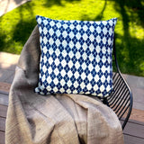 Indian Block Print , Throw Pillow Case, Floral Cushion Covers, Blue and White Block Print Pillow Case for Guest Room, Dorm Decor Pillow