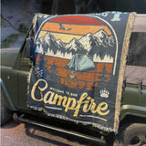 Dark Green, Woven Throw Tapestry, Throw Blanket Tapestry, Cotton Blanket, Wall Decor, Birthday Gift For Friend