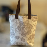 Linen tote bag for new Mom,  Diaper bags, Eco friendly  100% Linen bag, Linen tote bag with pocket, Gift for her