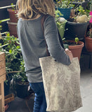 Linen tote bag for new Mom,  Diaper bags, Eco friendly  100% Linen bag, Linen tote bag with pocket, Gift for her