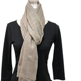 handmade Cashmere Minimal Scarf, Hand-spun Cashmere Stole, Evening Shawl/Scarf, Christmas Gift