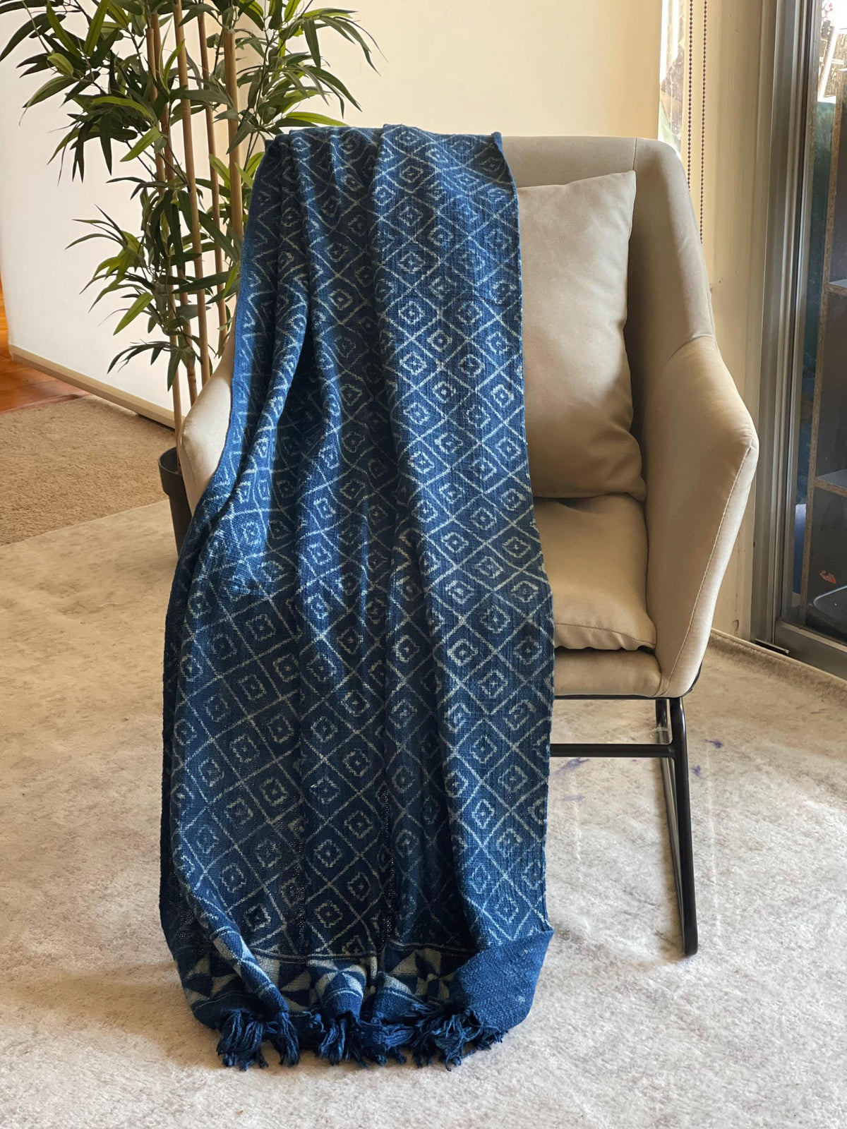 Boho floral print throw blanket couch boho decorative blanket for living room