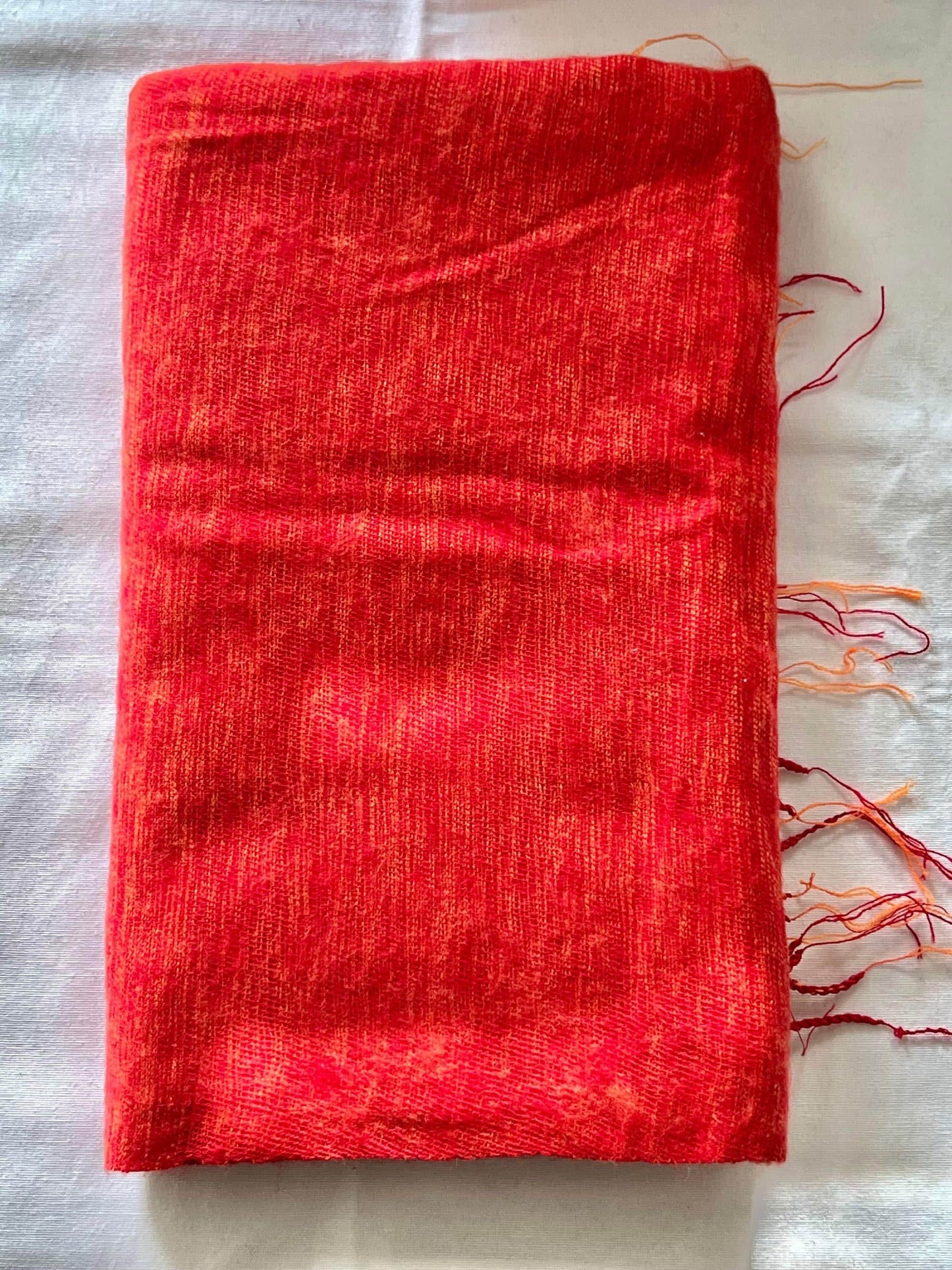 Yak Wool Blanket Scarf: Turquoise Teal Shawl, Hand-Loomed Nepal