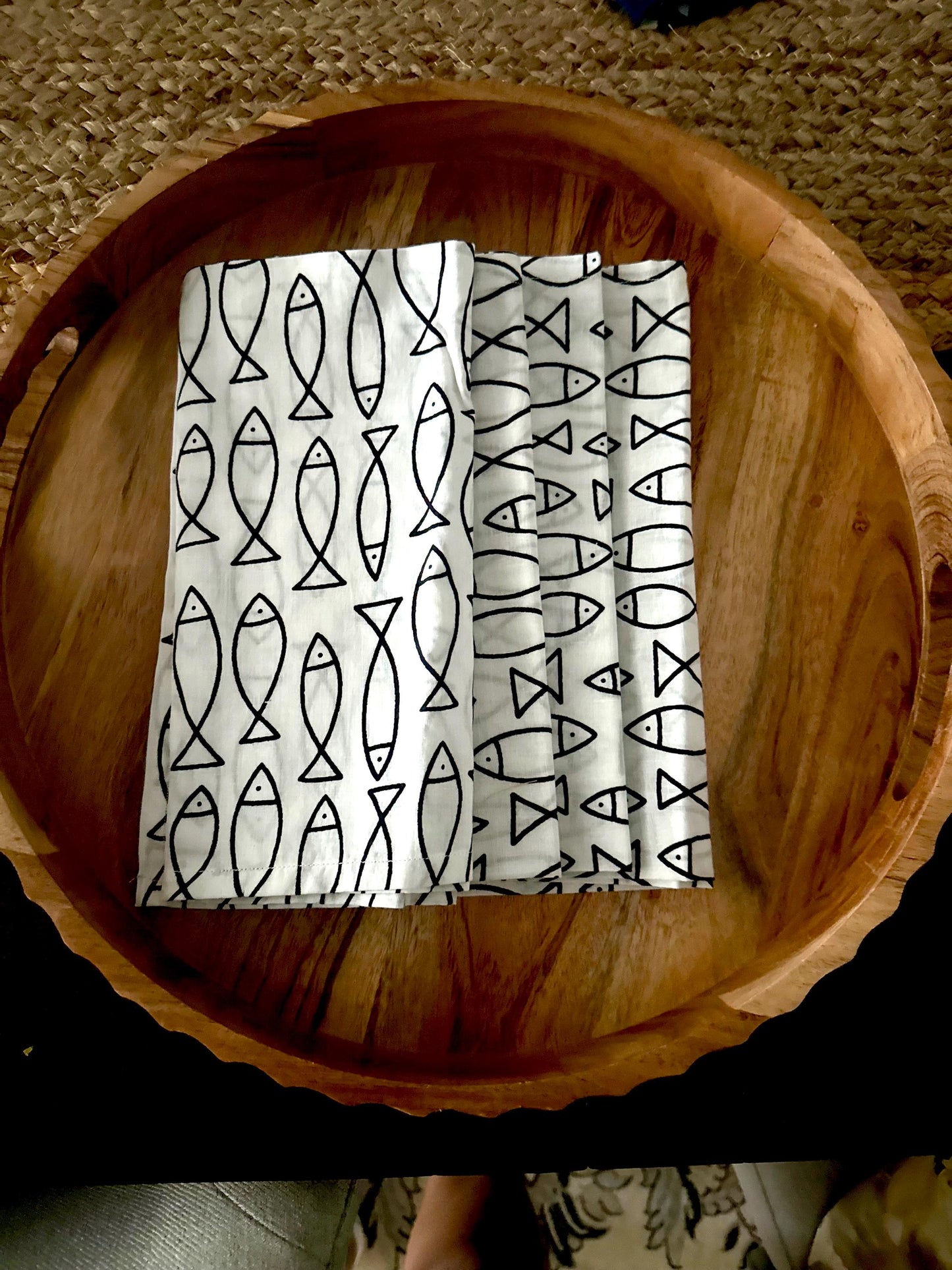 Block Print Cotton Table Napkin,  Reusable Soft Cloth Napkin