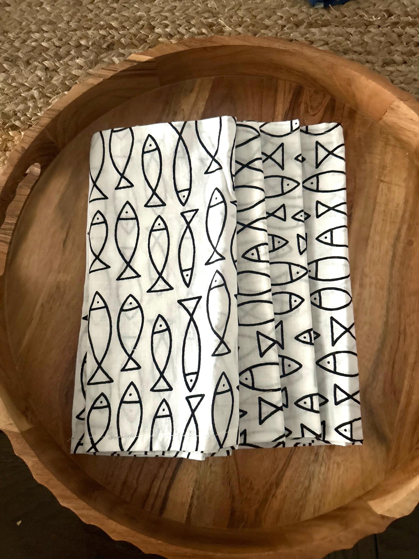 Block Print Cotton Table Napkin,  Reusable Soft Cloth Napkin