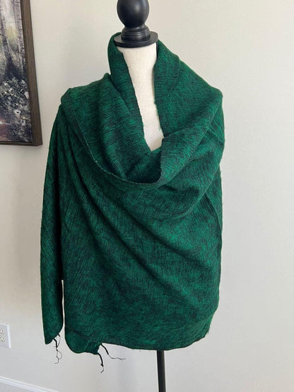 Extra Soft GREEN Yak Wool Nepalese Scarf