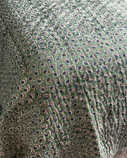 Green Cotton Floral All-Season Breathable Comforter