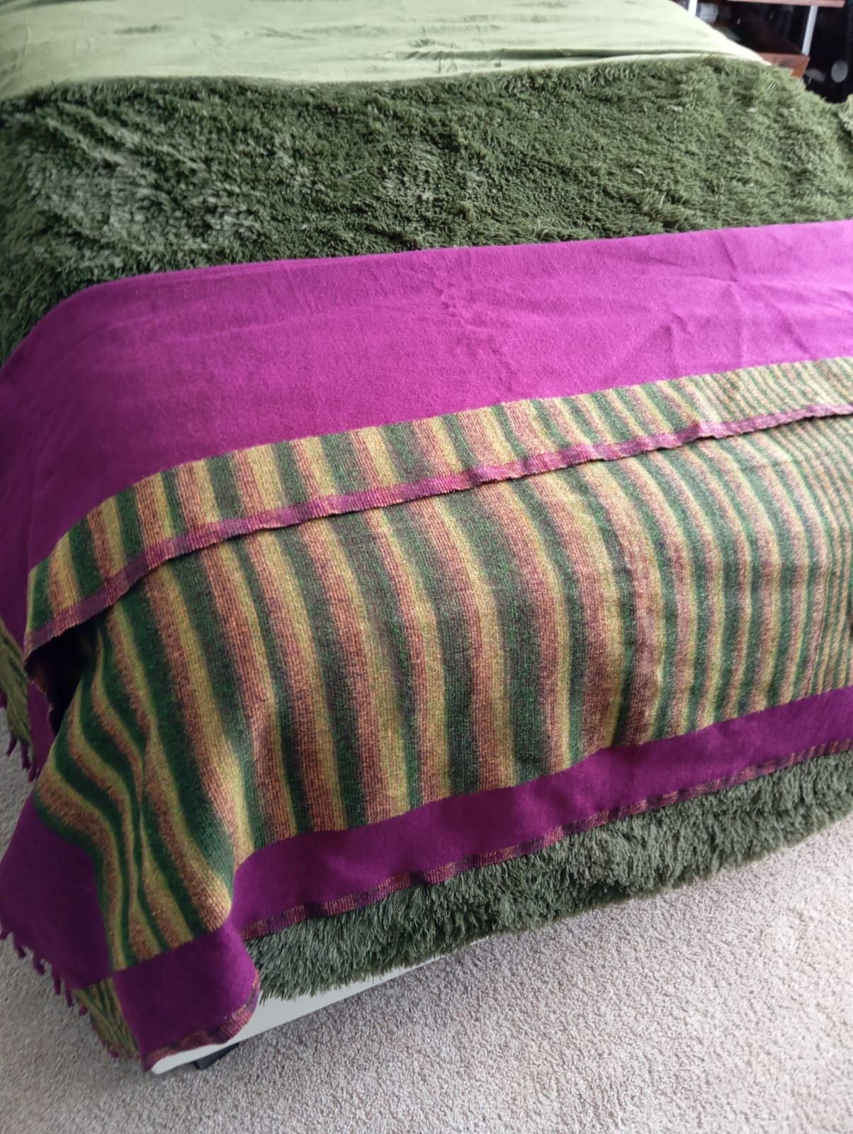 Extra Soft Yak Wool Blanket, Handmade Meditation Throw Cozy Lap blanket for Yoga and Couch Housewarming gift