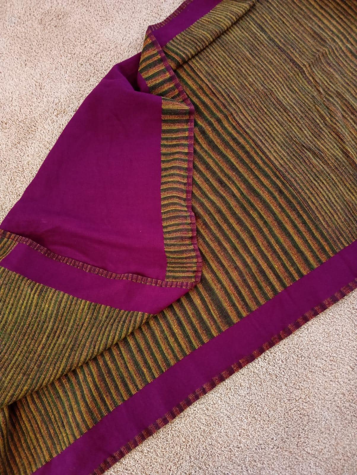 Extra Soft Yak Wool Blanket, Handmade Meditation Throw Cozy Lap blanket for Yoga and Couch Housewarming gift