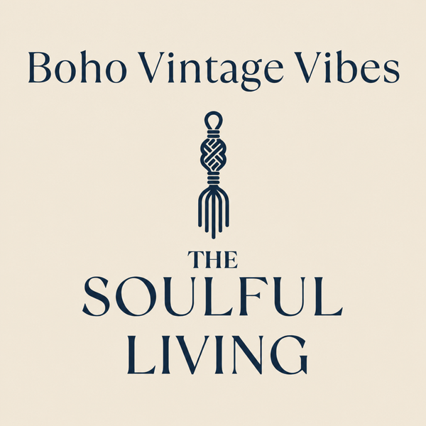 The Soulful Living logo on light beige background